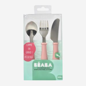Set Tacamuri Otel Inoxidabil Beaba Old Pink