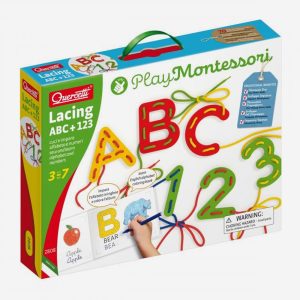 Joc Montessori Quercetti Lacing ABC 123