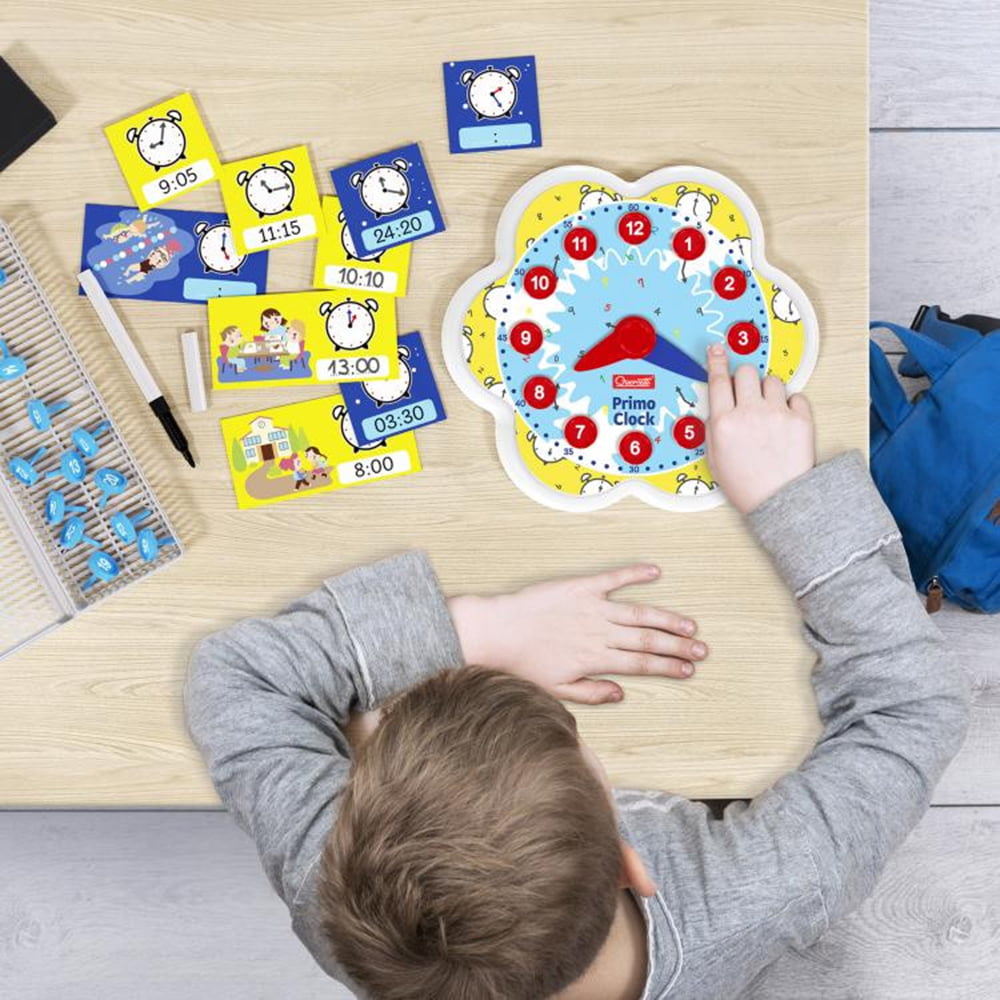 Joc educativ Montessori Quercetti Primo Clock 4-8 Ani - imagine 4
