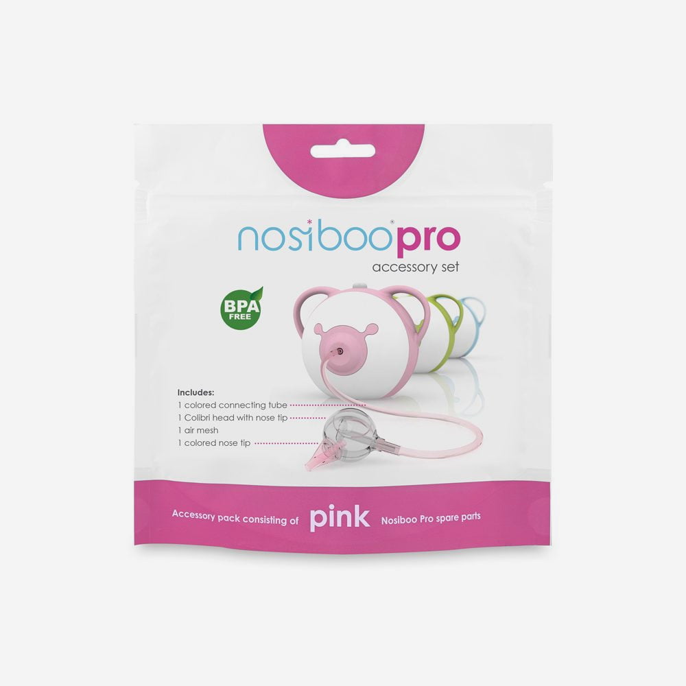 Set accesorii aspirator nazal electric Nosiboo Pro roz