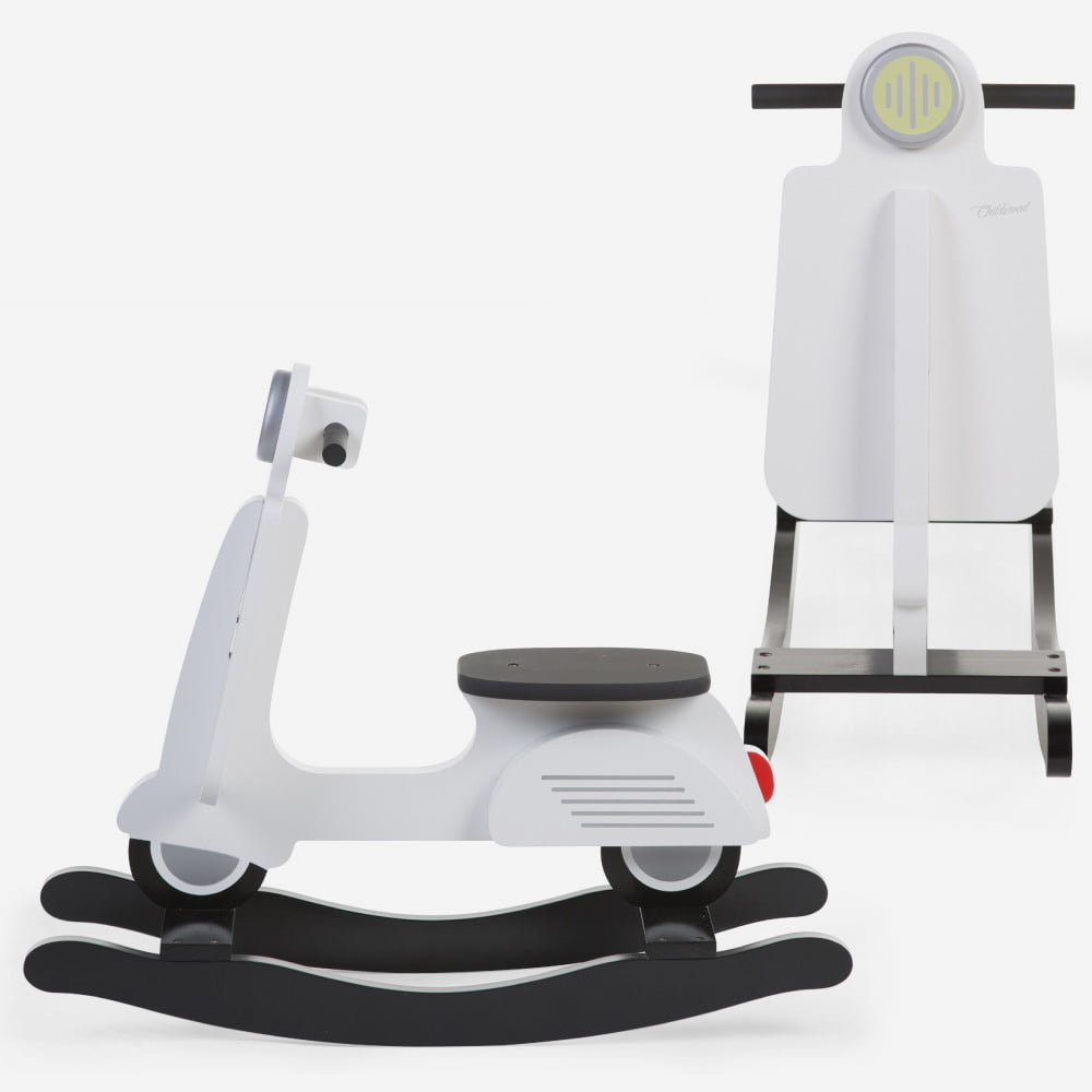 Balansoar Childhome Scooter MDF Alb - imagine 2