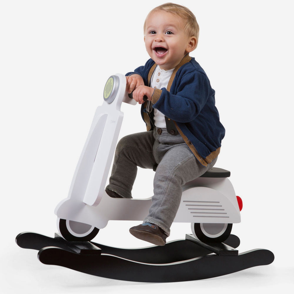 Balansoar Childhome Scooter MDF Alb - imagine 3