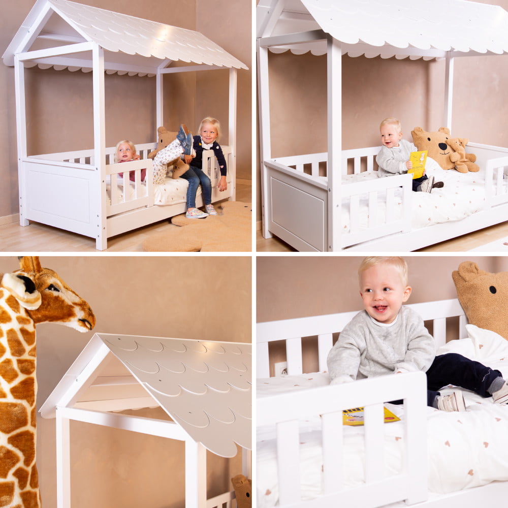 Pat Casuta Childhome 70x140 cm Lemn Alb - imagine 5