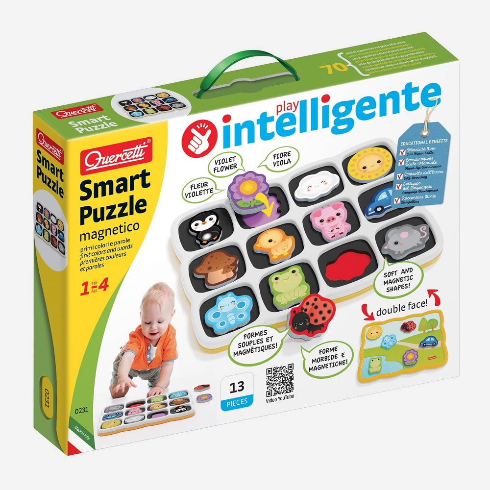 Joc Quercetti Smart Puzzle Culori si Cuvinte
