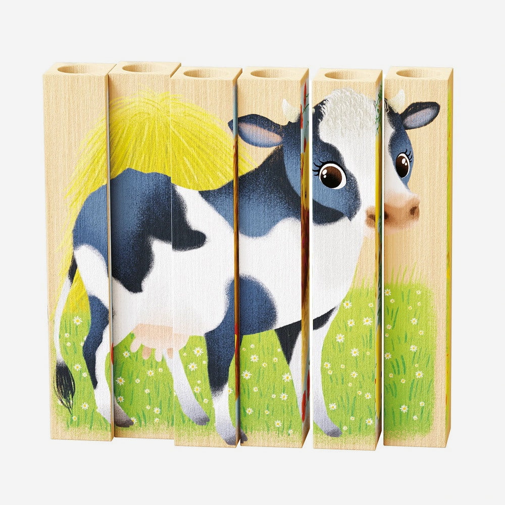 Four Puzzle Animale Ferma Bio +2 Ani - imagine 3