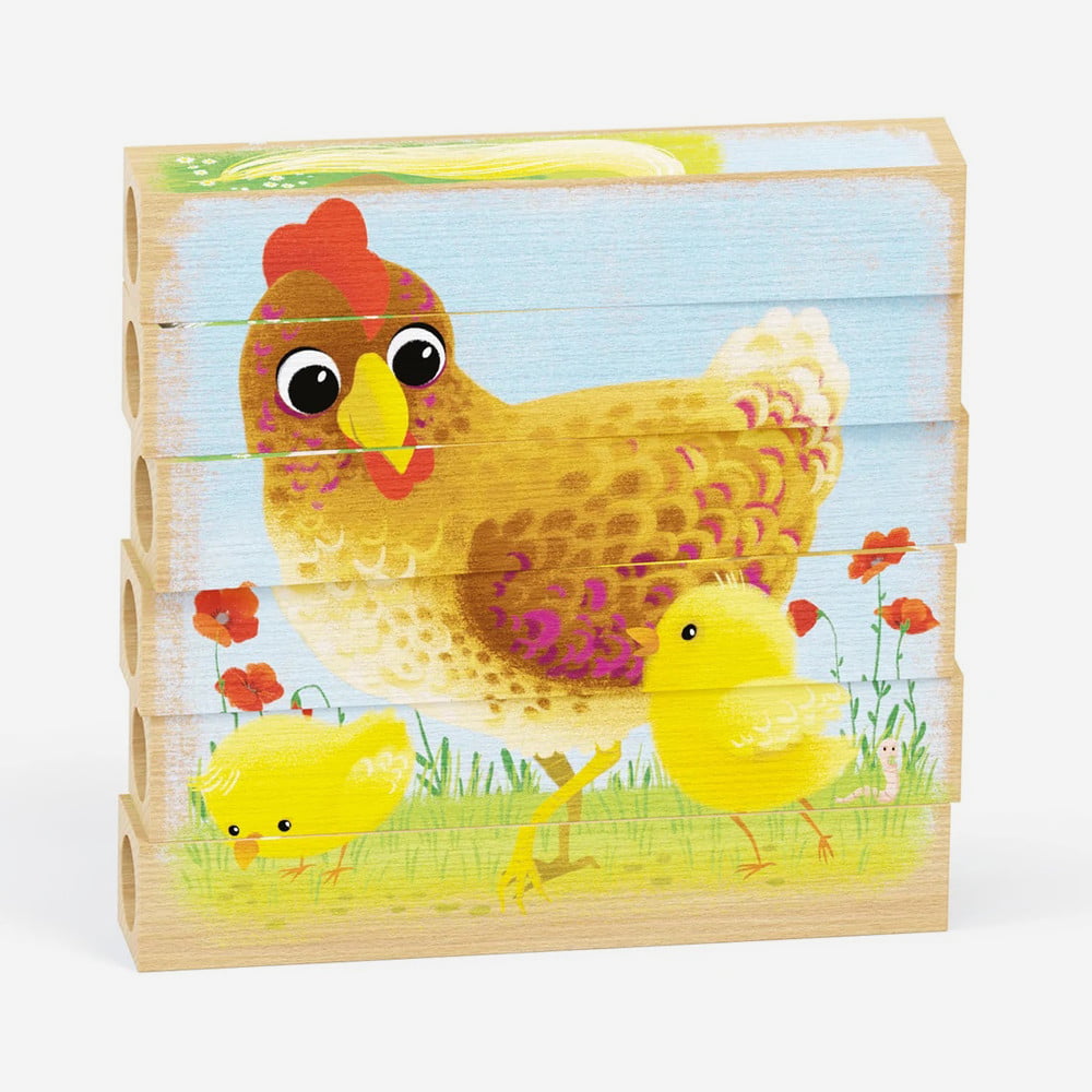 Four Puzzle Animale Ferma Bio +2 Ani - imagine 4