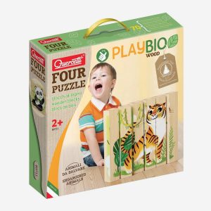 Four Puzzle Animale Salbatice Bio