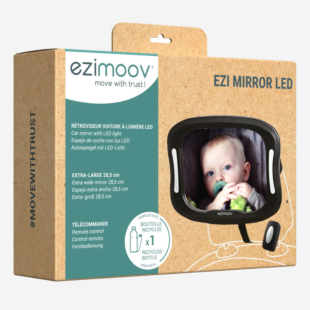 Oglinda retrovizoare cu Lumina LED Ezimoov +0 Luni - imagine 5