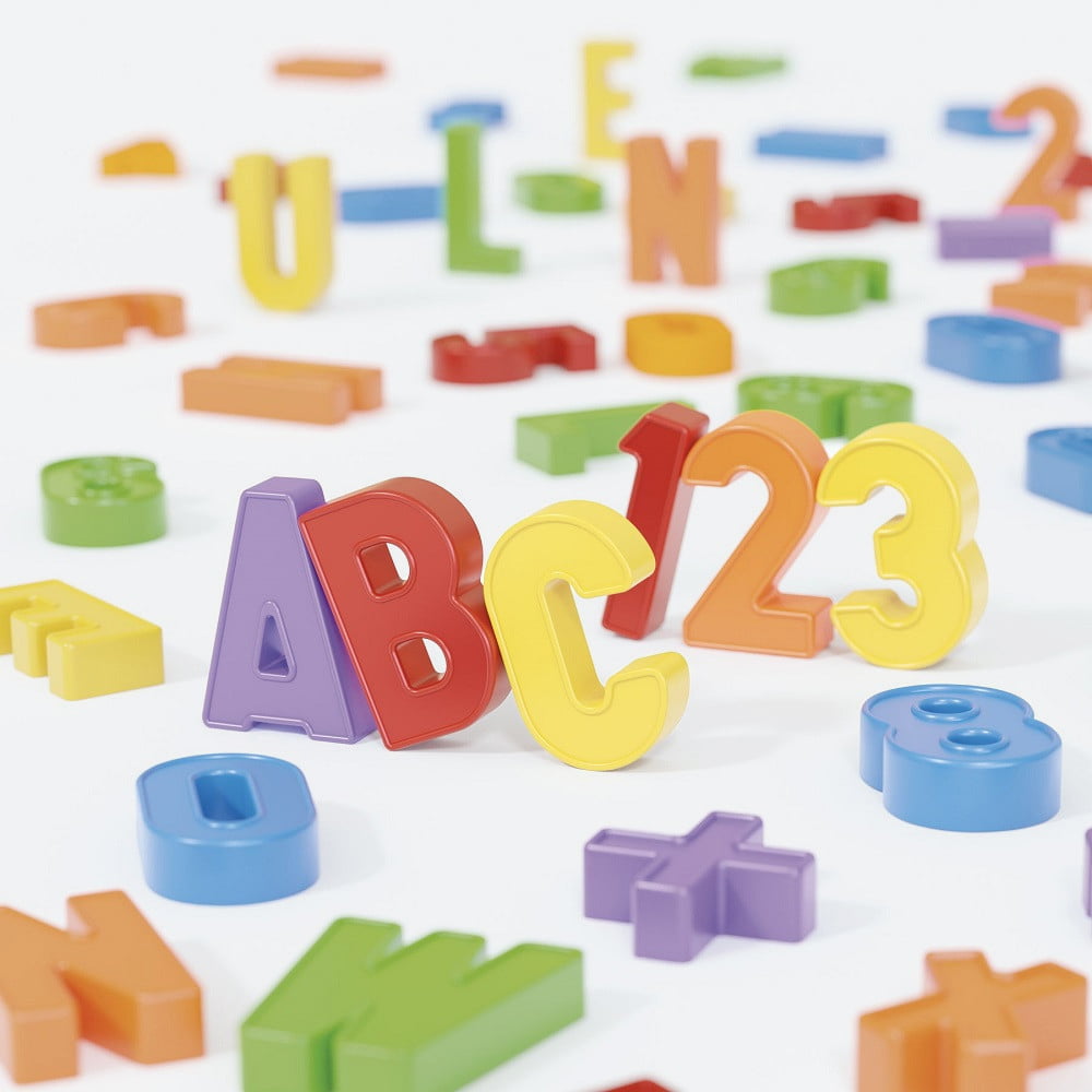 Quercetti Set magnetic ABC 123 +4 Ani - imagine 2