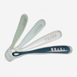 Set 4 Lingurite Ergonomice Silicon Beaba Storm