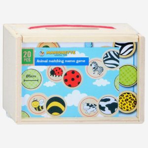 Joc De Memorie Din Lemn Marionette 20 Piese