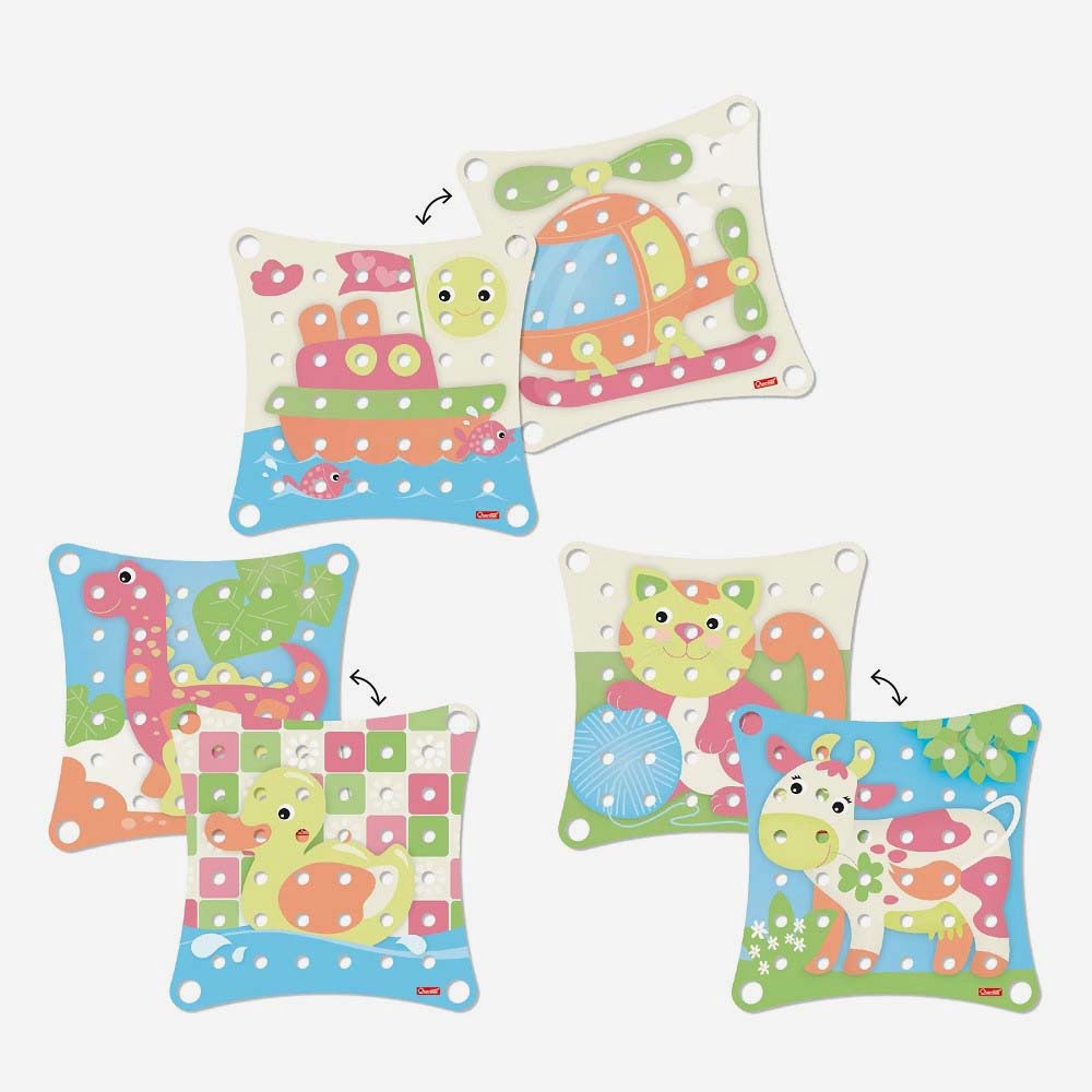 Joc pentru copii Quercetti Jumbo Peggy Eco+ Primul Mozaic - imagine 4