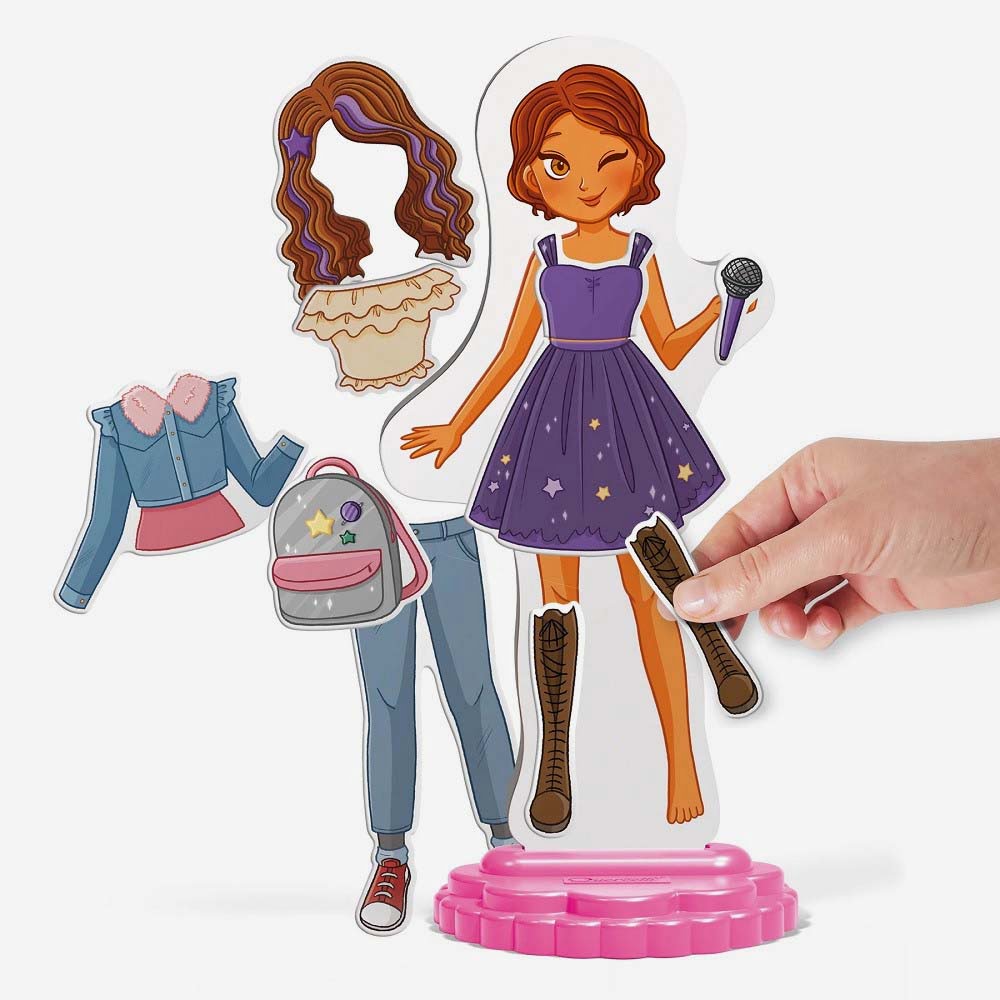 Joc pentru copii Quercetti Magnetic Fashion Laura - imagine 4