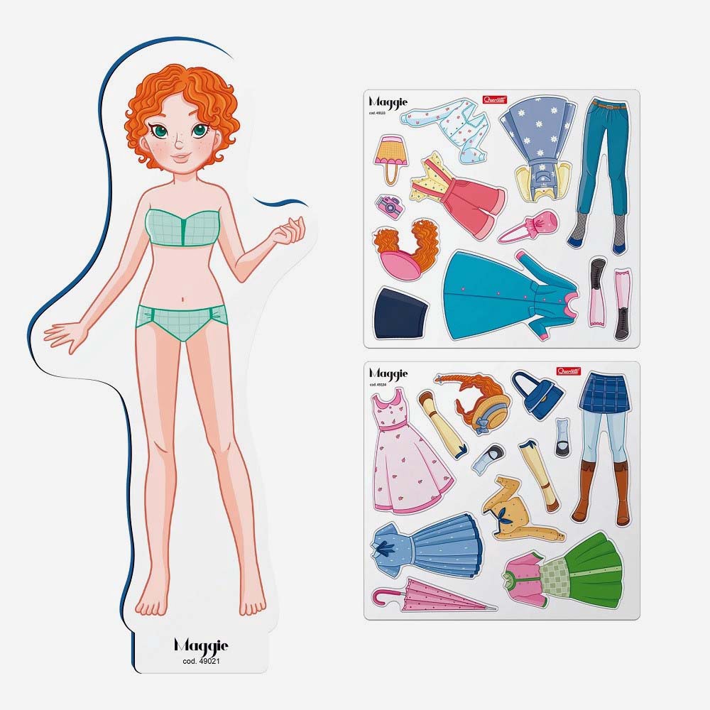 Joc pentru copii Quercetti Magnetic Fashion Maggie - imagine 2