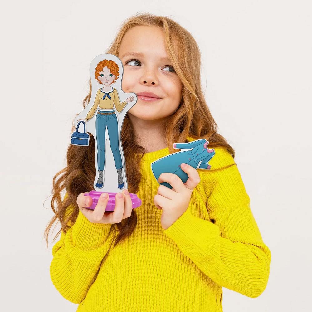 Joc pentru copii Quercetti Magnetic Fashion Maggie - imagine 4
