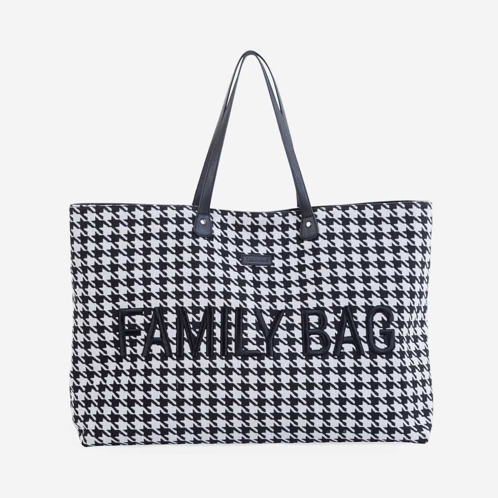 Geanta Childhome Family Bag Pied de Poule Negru
