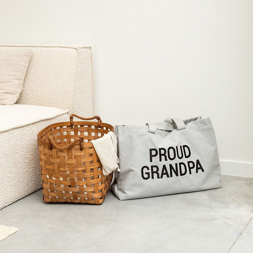 Geanta Childhome Proud Grandpa Grey