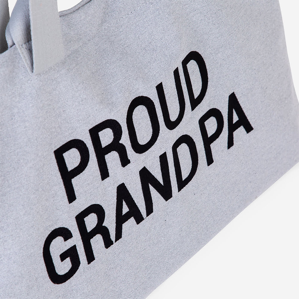 Geanta Childhome Proud Grandpa Grey