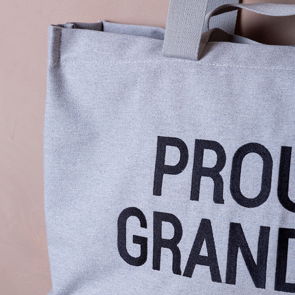 Geanta Childhome Proud Grandpa Grey