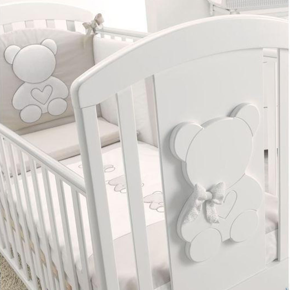 Patut Bebelusi Azzurra Funky, Culoare Alb - imagine 2