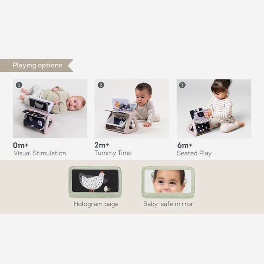 Carte Senzoriala Taf Toys Black And White +0 Luni - imagine 7