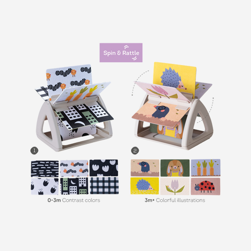 Carte Senzoriala Taf Toys Tummy Time +0 Luni - imagine 5