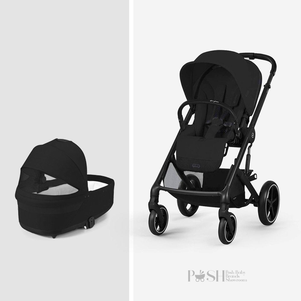 Carucior 2 in 1 Cybex Balios S Lux Moon Black