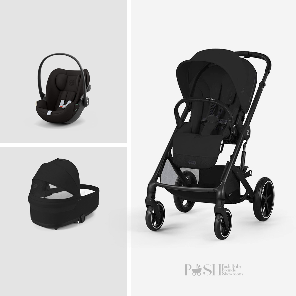 Carucior 3 in 1 Cybex Balios S Lux Moon Black