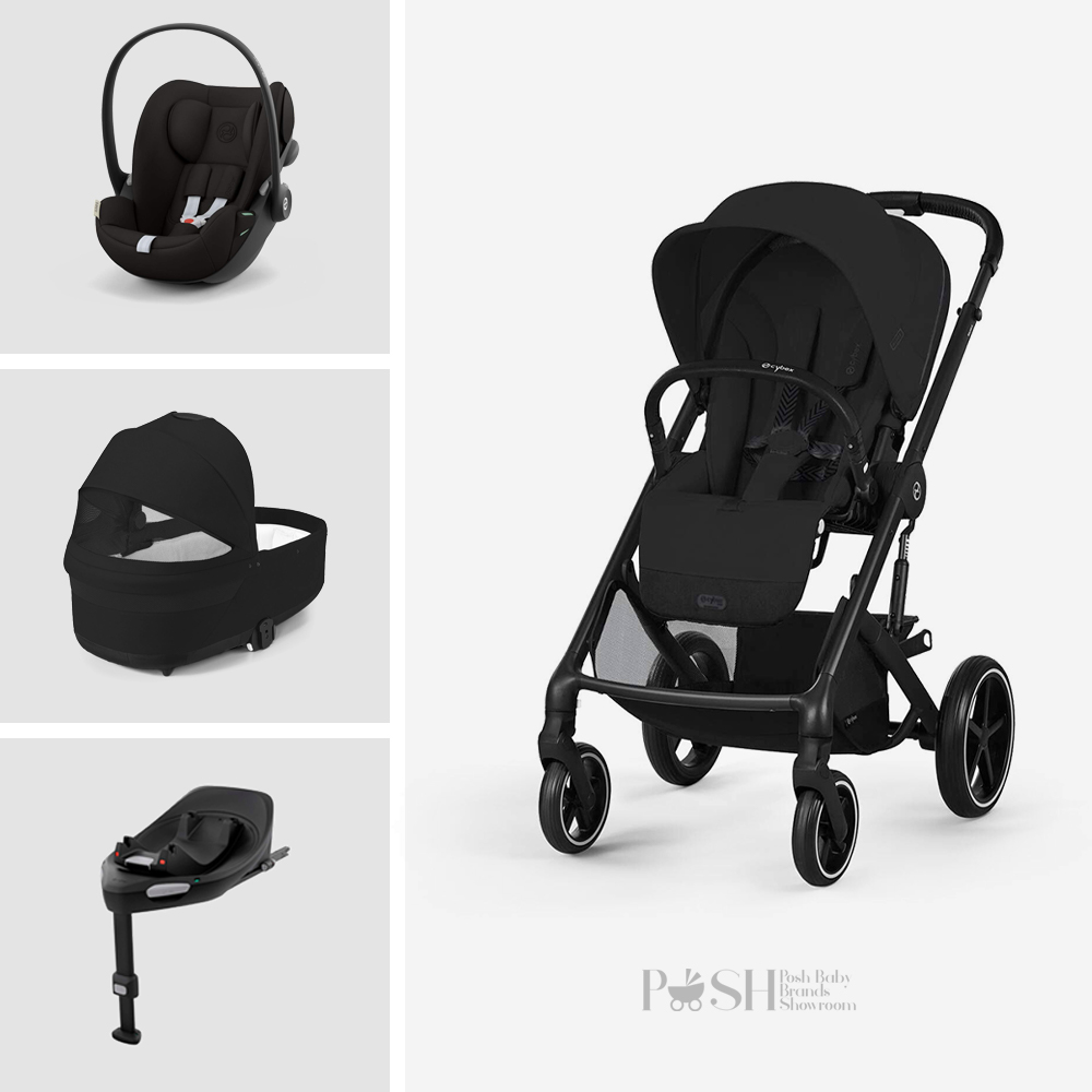 Carucior 4 in 1 Cybex Balios S Lux Moon Black