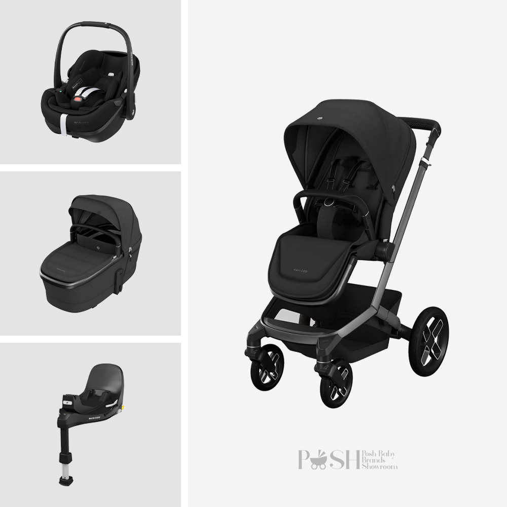 Carucior 4 in 1 Maxi Cosi Fame Twillic Black