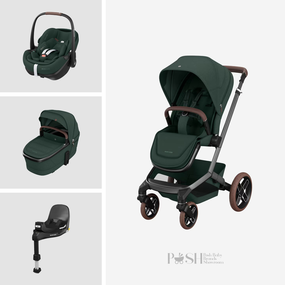 Carucior 4 in 1 Maxi Cosi Fame Twillic Green
