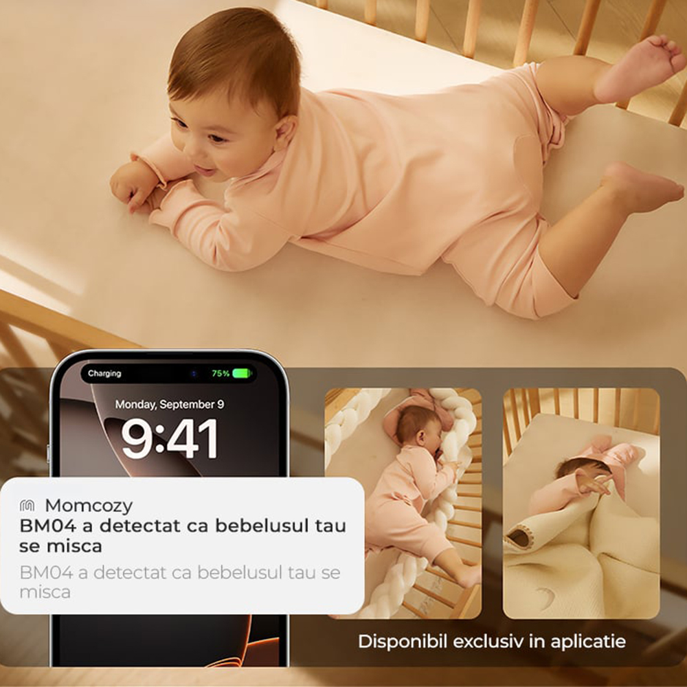 Video Monitor Smart WiFi Momcozy BM04 - imagine 3