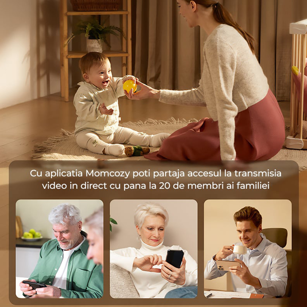 Video Monitor Smart WiFi Momcozy BM04 - imagine 5