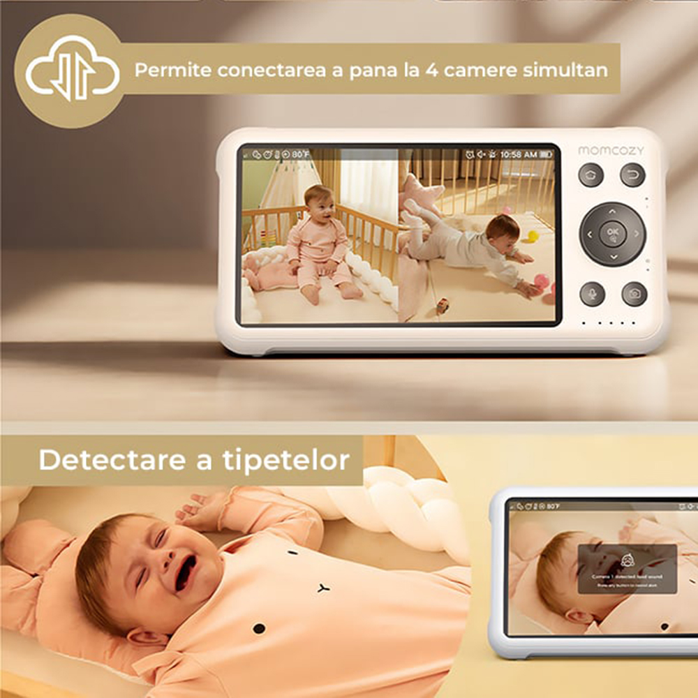 Video Monitor Smart WiFi Momcozy BM04 - imagine 7