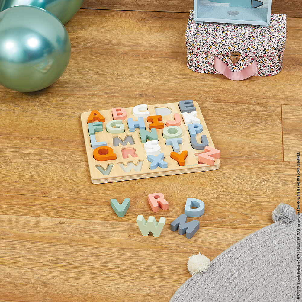 Puzzle Alfabetic Din Lemn Janod Sweet Cocoon +2 Ani - imagine 4