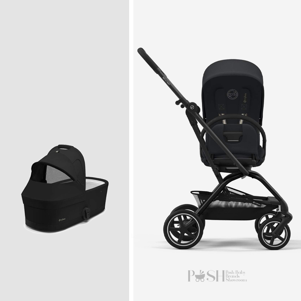 Carucior 2 in 1 Cybex Eezy S Twist+2 Magic Black