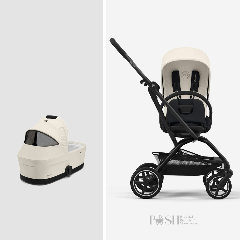 Carucior 2 in 1 Cybex Eezy S Twist+2 Seashell Beige
