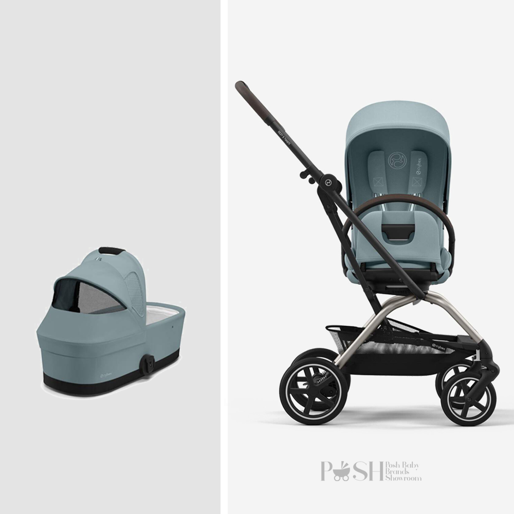 Carucior 2 in 1 Cybex Eezy S Twist+2 Stormy Blue