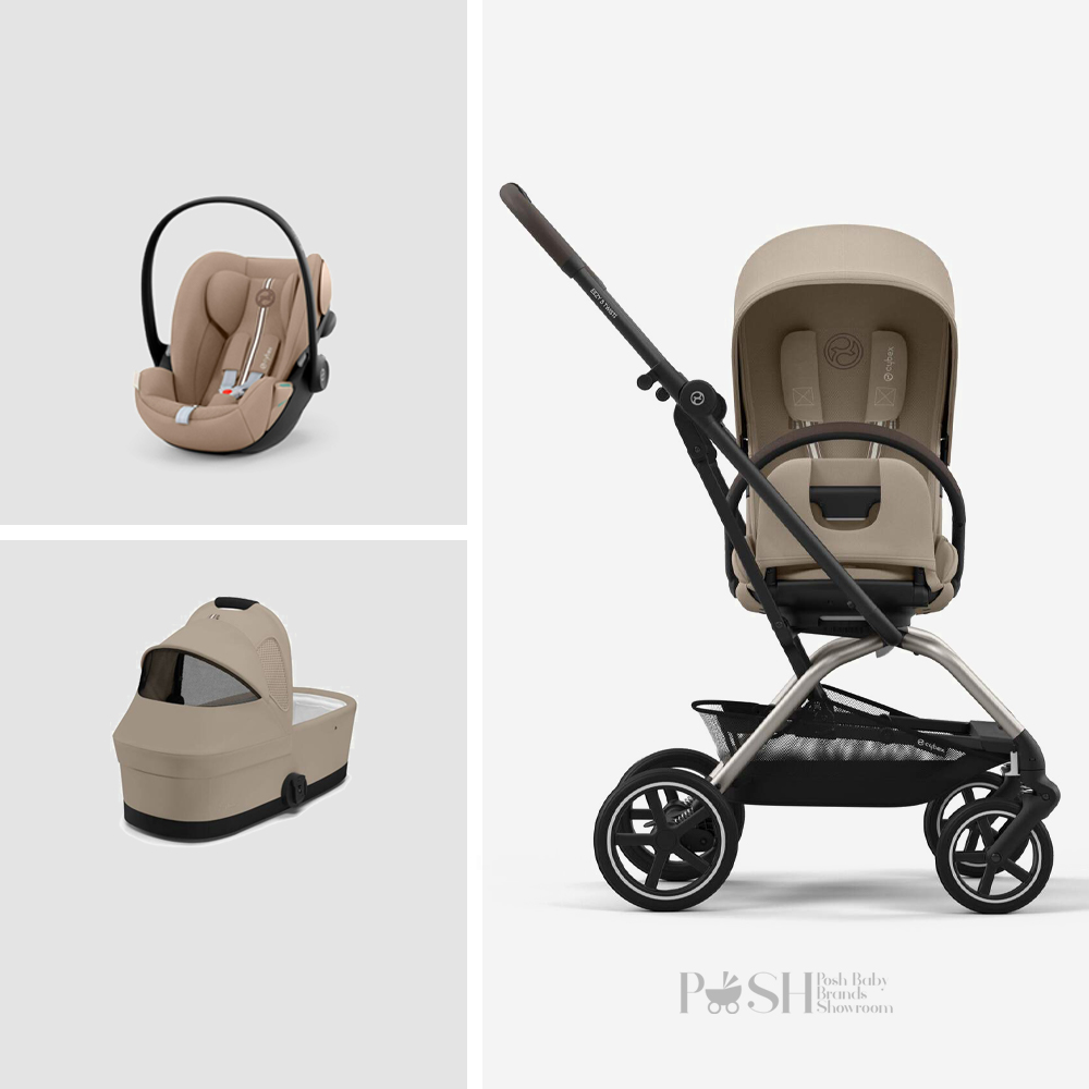 Carucior 3 in 1 Cybex Eezy S Twist+2 Almond Beige