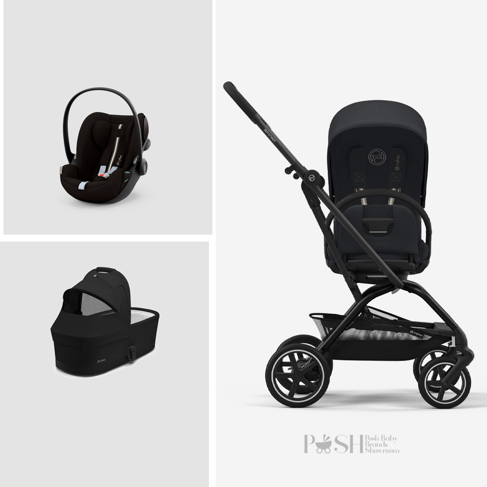 Carucior 3 in 1 Cybex Eezy S Twist+2 Magic Black