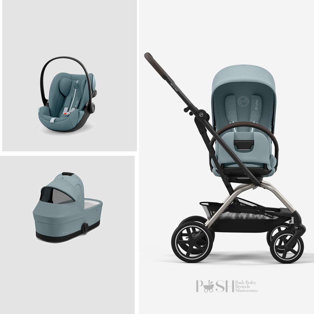 Carucior 3 in 1 Cybex Eezy S Twist+2 Stormy Blue