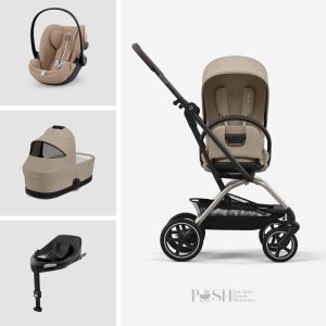 Carucior 4 in 1 Cybex Eezy S Twist+2 Almond Beige
