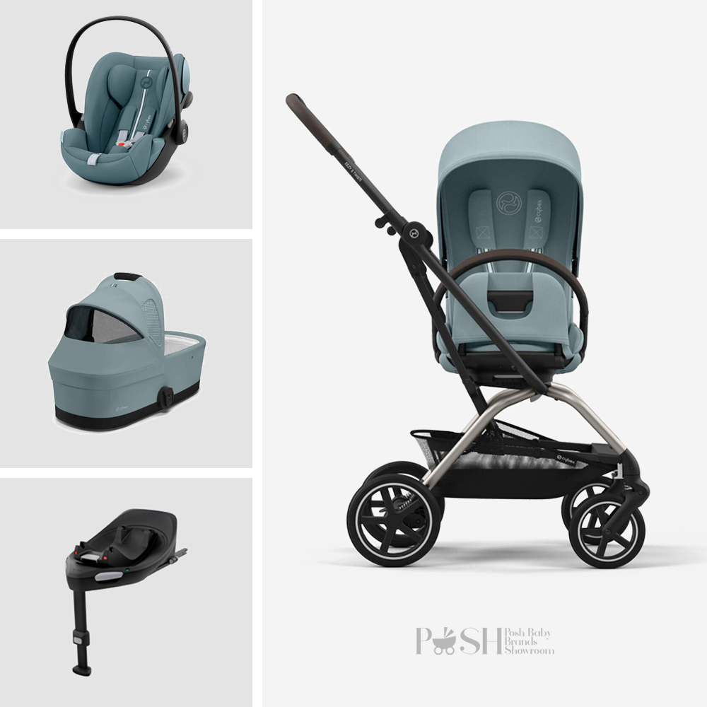 Carucior 4 in 1 Cybex Eezy S Twist+2 Stormy Blue